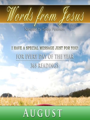 cover image of Words from Jesus, August
